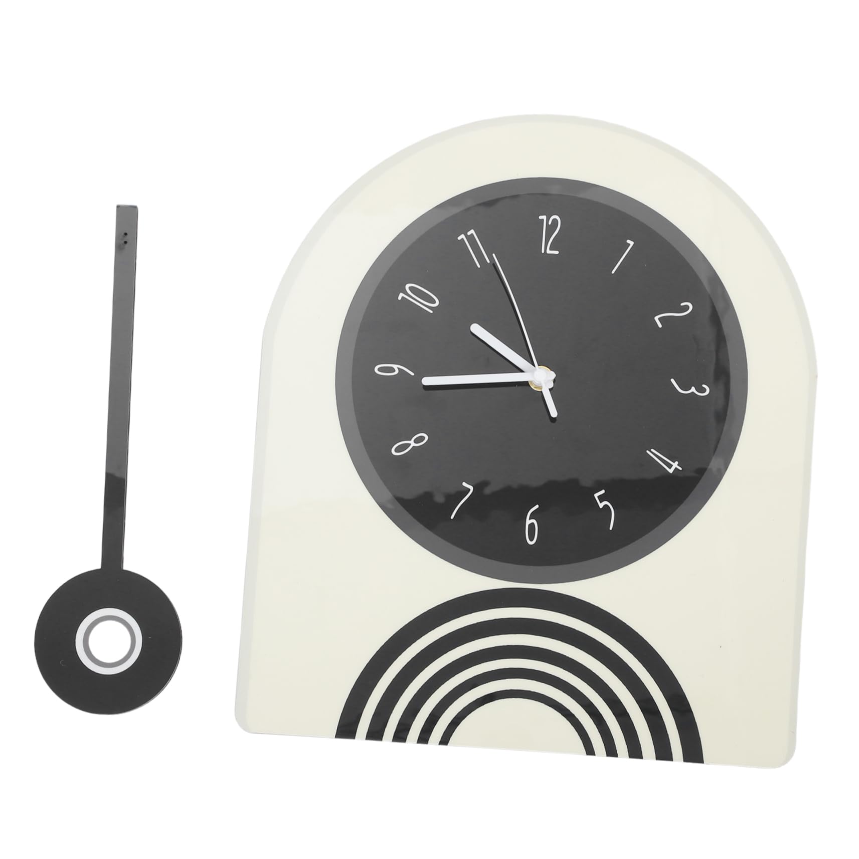 Horloge murale design minimaliste Alipis pendule noir décoratif salon
