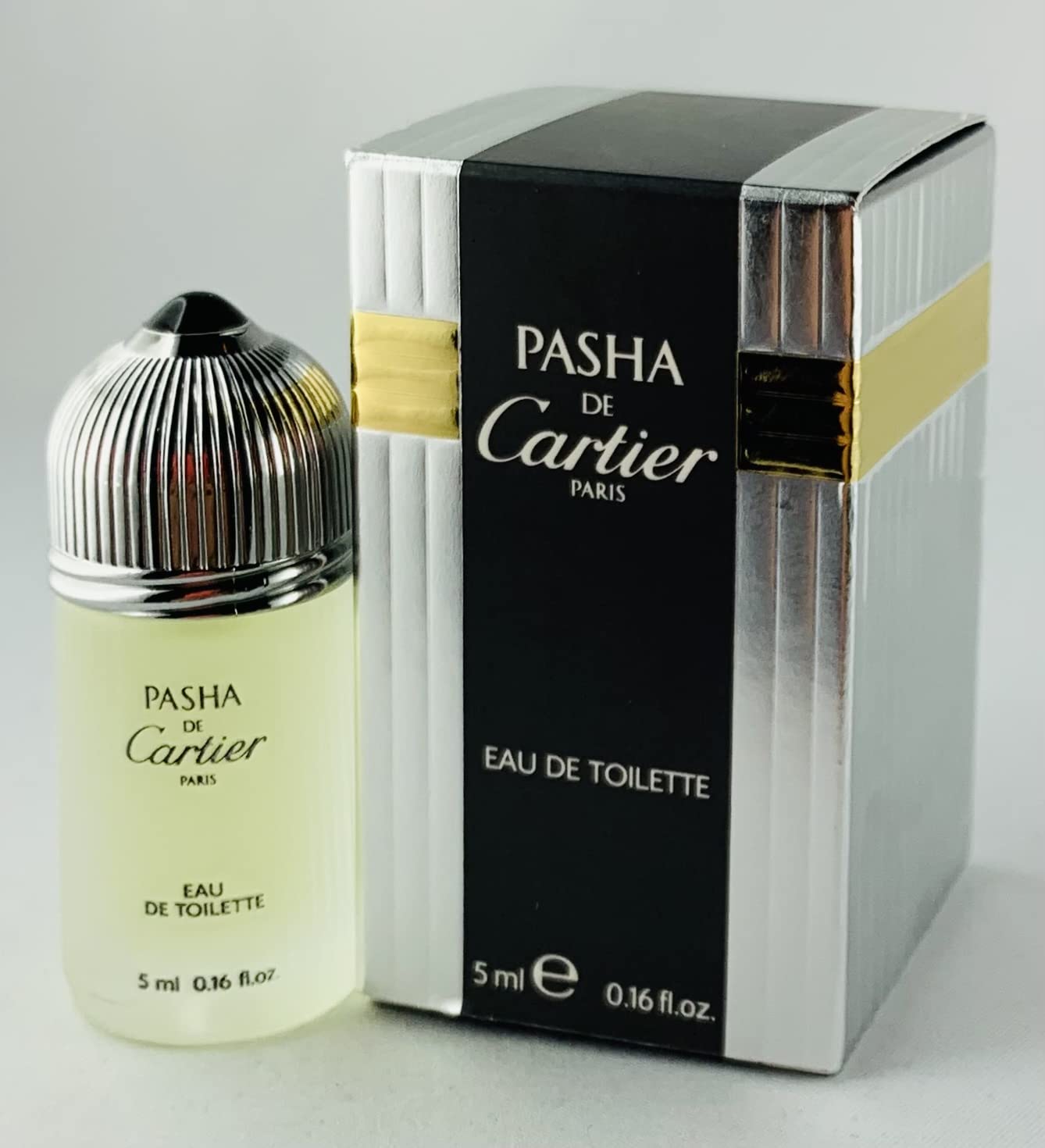 PASHA DE CARTIER by Cartier for MEN: EDT .16 OZ MINI (note minis approximately 1-2 inches in height)