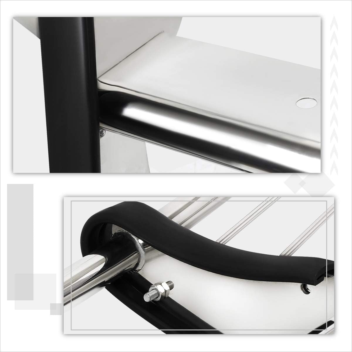 Compatible with Ford Superduty/Excursion 99-07 Bumper Brush Grille Guard Protector,Chrome