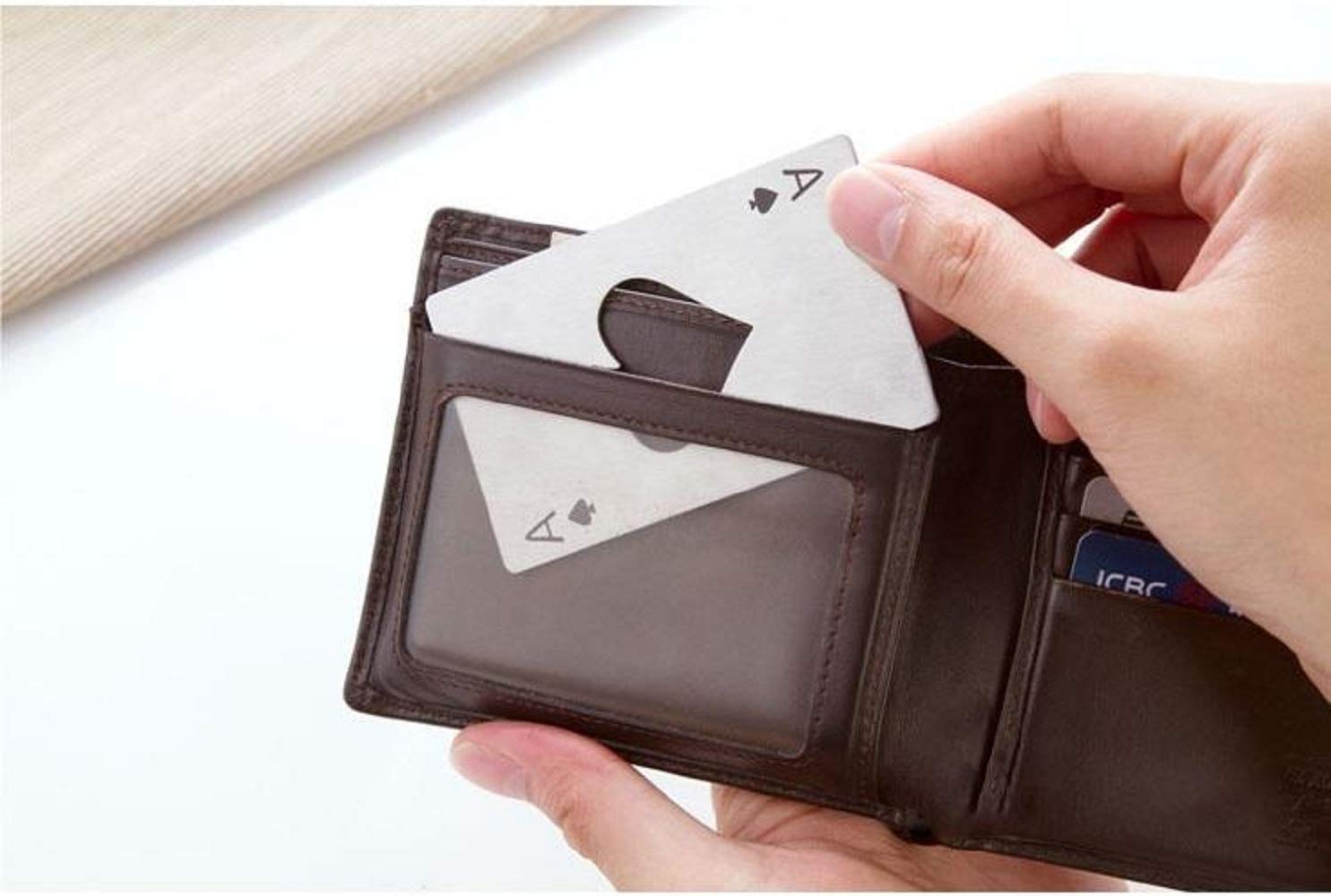 PRO365 Casino Poker Bottle/Bar/Beer/Soda Steel Opener Credit Card Size - Image 5 thumbnail