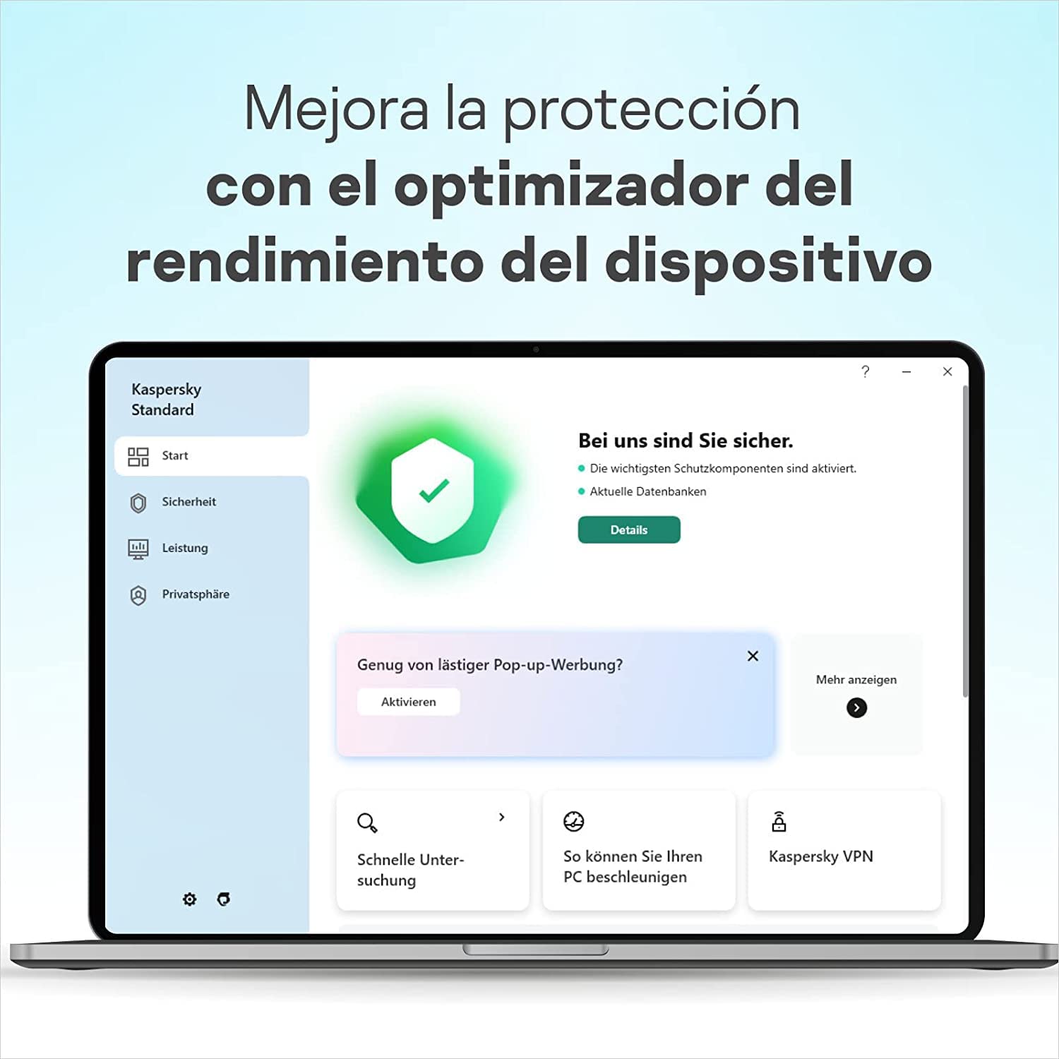 Kaspersky Standard 2023 | Urządzenie 5 | 1 rok | Mini Box No CD | Zaawansowane zabezpieczenia | Ochrona bankowości internetowej | Optymalizacja wydajności | PC/Mac/Telefon komórkowy