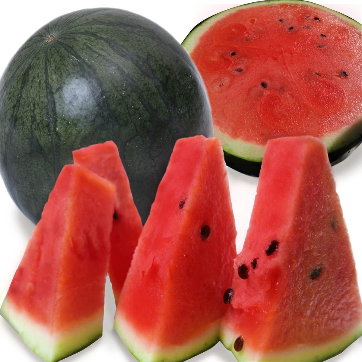 美味いとこどり 小玉 黒すいか 完熟 高級 赤秀Sランク1玉 約1.kg~1.5kg ※野菜ソムリエ監修 熨斗対応可能 (旬の時期に合わせて地域厳選)