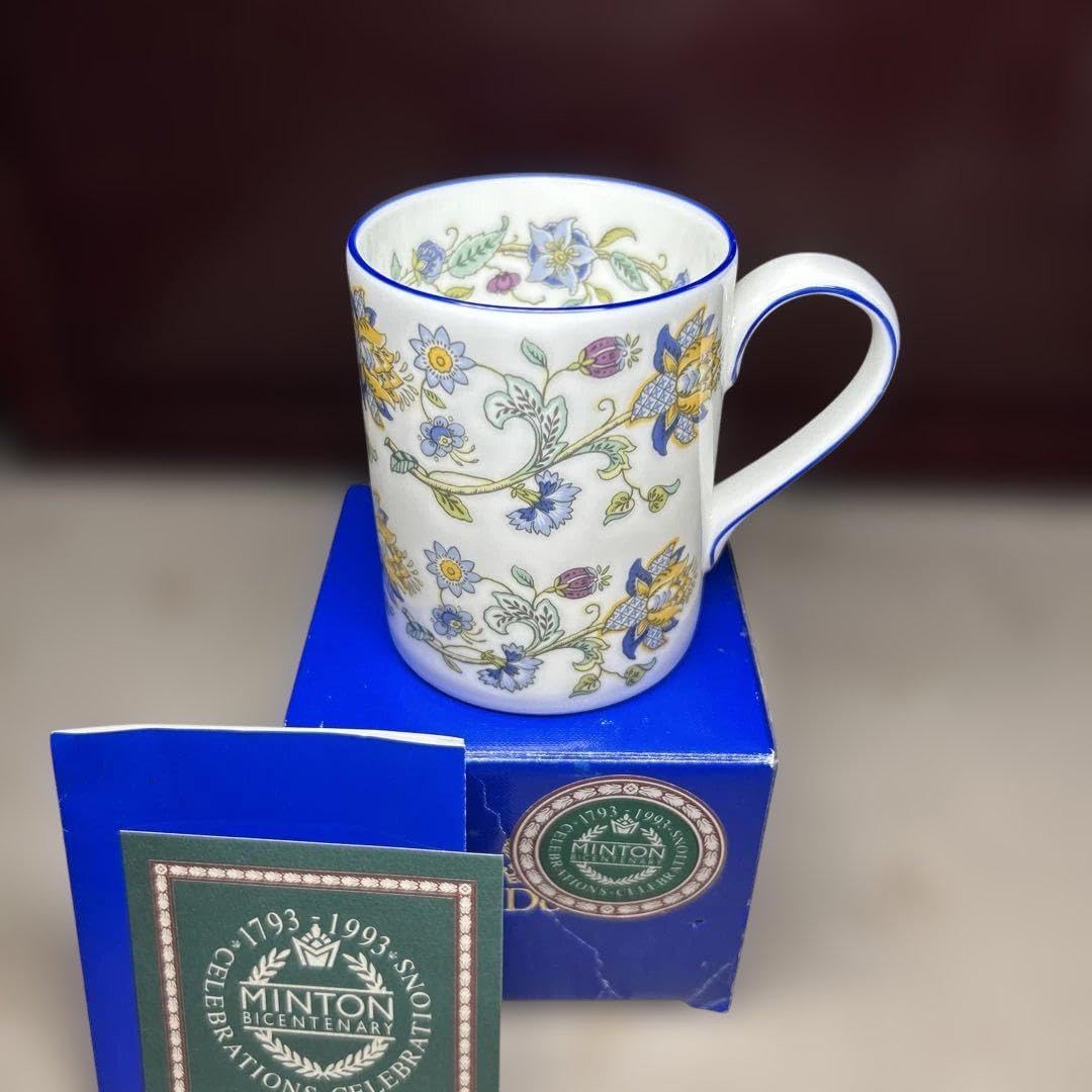 未使用美品 MINTON ハドンホール ブルー マグ 2客セット