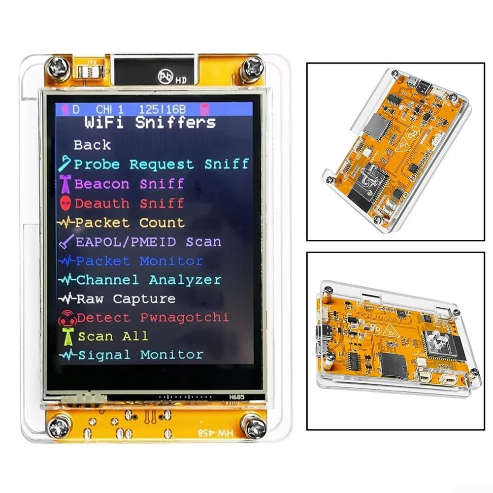 para placa de desarrollo ESP32, CYD 2432R028 con pantalla de 2.8 pulgadas, plataforma de depuración inalámbrica WiFi BT IoT para fabricantes entusiastas de la electrónica