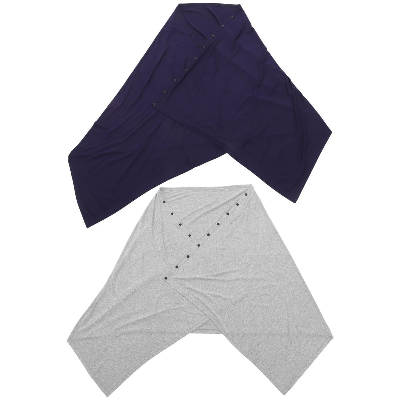 CHILDWEET Couverture D'allaitement Foulard Multifonction 2 Pièces en Coton Respirant Bouton pour Allaitement, pour Shopping et Repas en Extérieur