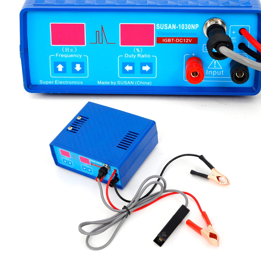 1500W Hochleistungswechselrichter Ultraschall-Wechselrichter Einstellbarer Elektrofischer, Elektrofisch-Stunner Elektrofischgerät, Überhitzungsschutz für Fischprobenahme und Angeln