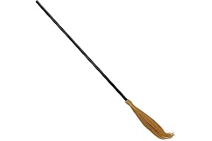 Witch Broom Costume Accessories - Realistic Flying Broom for Costumes