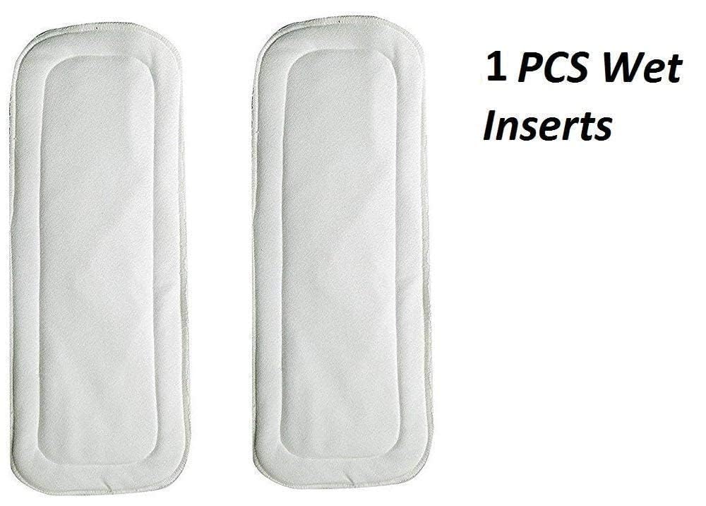 Lukzer Pack of 2 Cloth Diapers for Babies | Washable with 2 Dry-Feel Absorbent Soaker Pads | Adjustable Size All-in-One Extra Soft & Safe Reusable Nappy (Denim Design) 3 Months to 3 Years (5–15 kg) CH-502-02 - Image 3 thumbnail