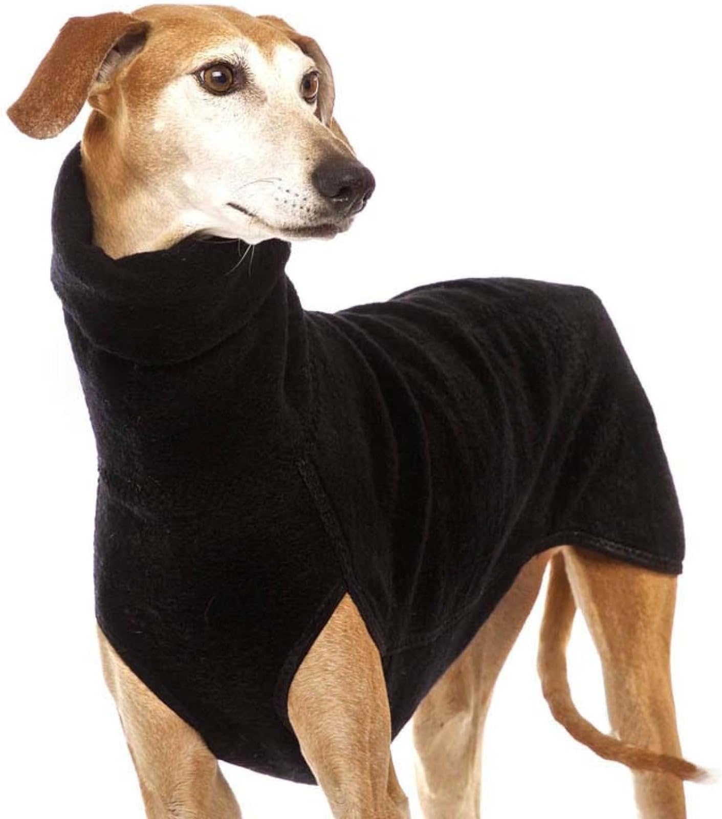 Autumn and Winter Warm Greyhound Labrador German Shepherd Clothing for Large Dogs High Neck Shirt Stretch Fleece Pullover for Dogs Vest Pet Jacket
