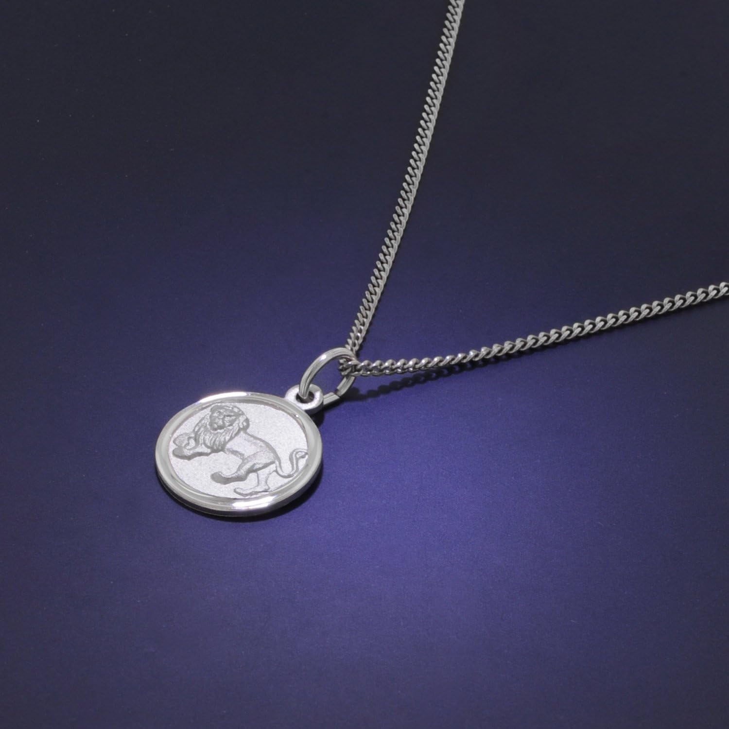 trendor Collana per bambini con segno zodiacale leone, in argento 925, gioiello senza tempo per bambini, idea regalo incantevole 28606-08
