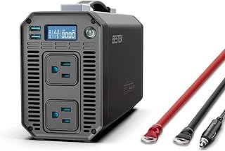 BESTEK 正弦波 インバーター 1000W シガーソケット コンセント 高出力 DC12VをAC100Vに変換 USB2ポート搭載 車 コンセント 家庭用防災電源 & 車中泊グッズ - キャンピングカー/アウトドア対応
