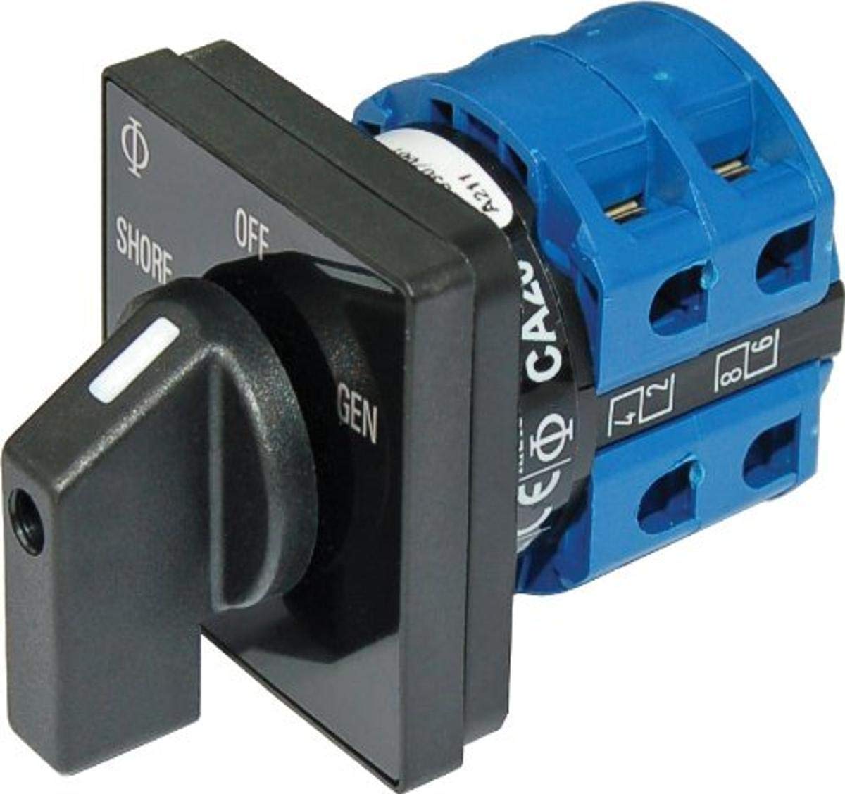 Вимикач Blue Sea 9009 змінного струму 120 В змінного струму 32 A ВИМК. +2