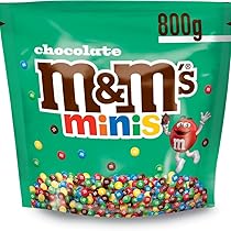 M&M’s Minis, Confetti al Cioccolato al Latte, Snack Dolce, Topping per Dolci, Cioccolatini Assortiti, Formato Famiglia, 800 g