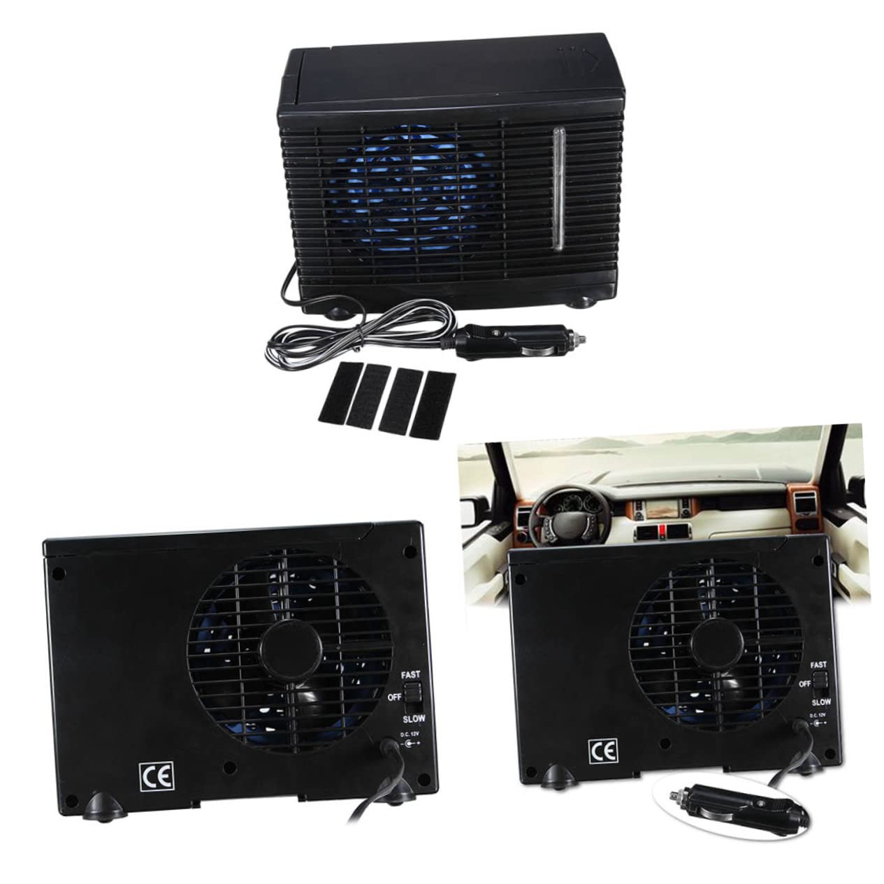 Aire Acondicionado Portátil para Coche DC 12v con Ventilador de Refrigeración Consumo Energético Adecuado para Decoracion Verano en Vehículos