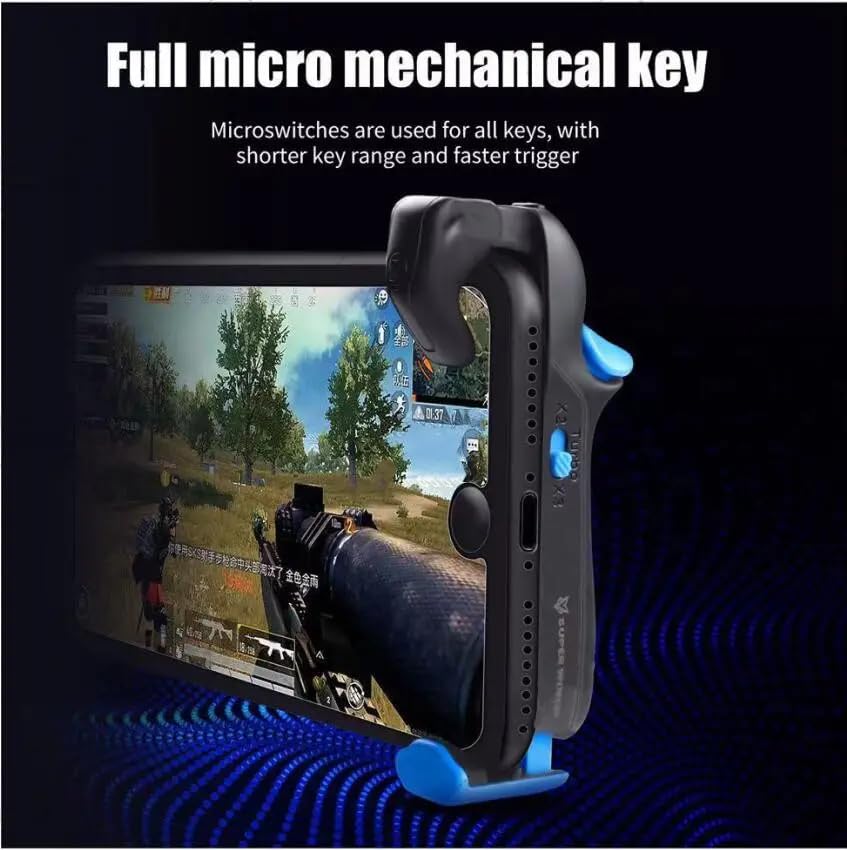 Image of Cubonic Mobile Phone Sensitive Shot Fire /Shoot /Control Gaming Trigger for Smartphone Gaming with Burst Gun to Auto Mode (Pack of 1)