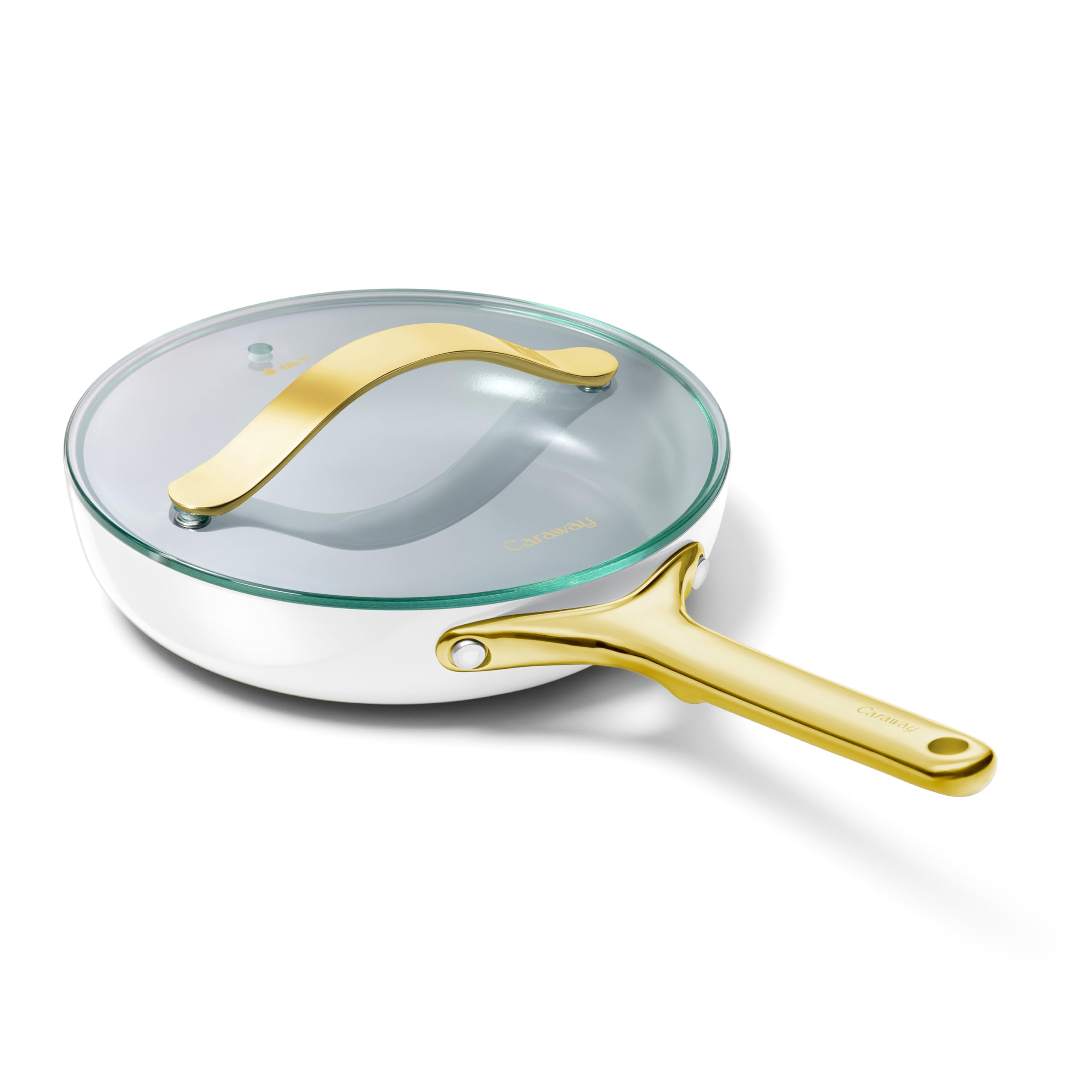 Caraway Non-Stick Ceramic Mini Fry Pan with Glass Lid (1.05 qt, 8")