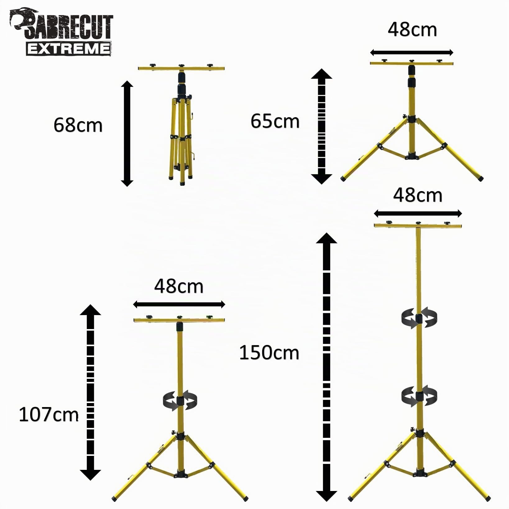 Trépied SabreCut SCLEDTRIPA pour éclairage de Chantier