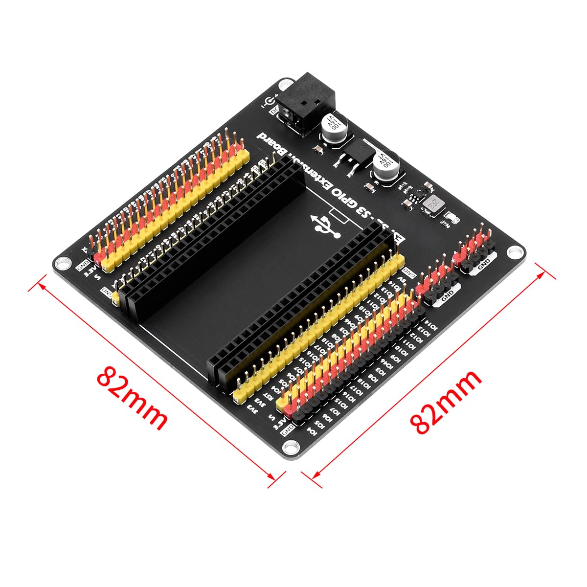 Diymore Scheda di Espansione per ESP32 S3 GPIO per la Scheda di Sviluppo per ESP32 S3 Breakout Board per ESP32 S3 per ESP32 S3 DevKitC 1(44 Pin）