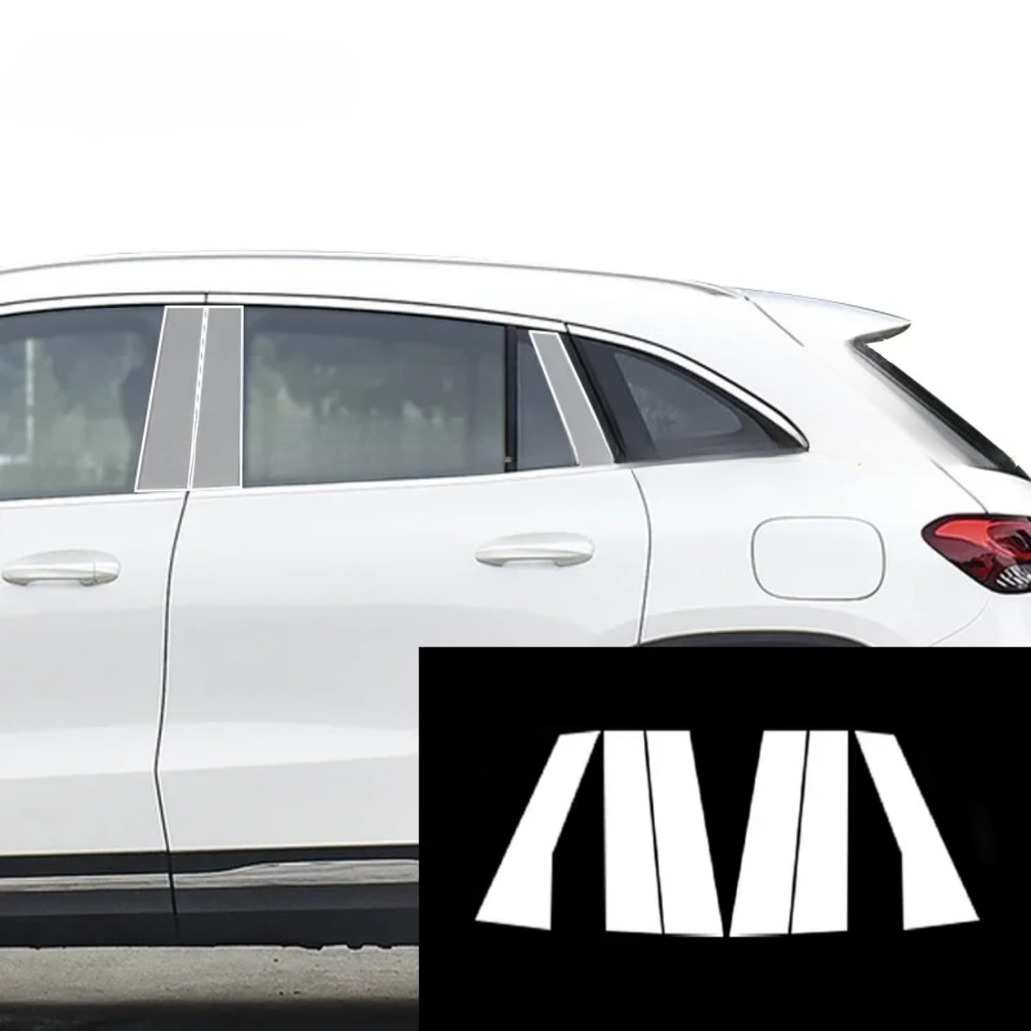 Pellicola protettiva PPF per carrozzeria auto B C, pellicola protettiva in TPU trasparente, pellicola protettiva PPF, per Mercedes Benz GLA X156 AMG 2020-2024 (trasparente)