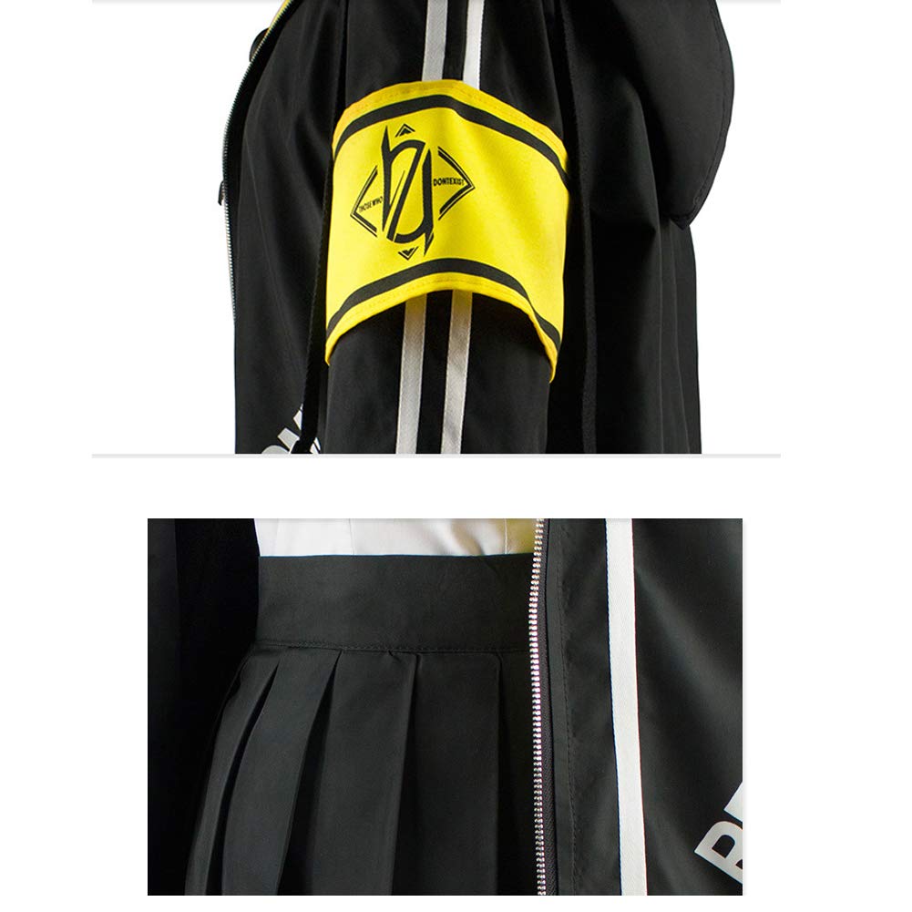 Mädchen Frontline Series Anzug UMP45 UMP9 Cosplay Kostüm Schlacht Uniform Perücke Hoodie Rock Tasche Outfits Sets 11 stücke