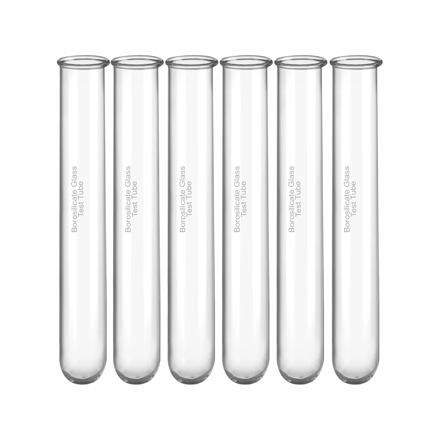 Borosilicate Glass Test Tube 15 * 125 mm (pack of 15 pcs). 3ml droppers (2) and Brush Thick Walls,