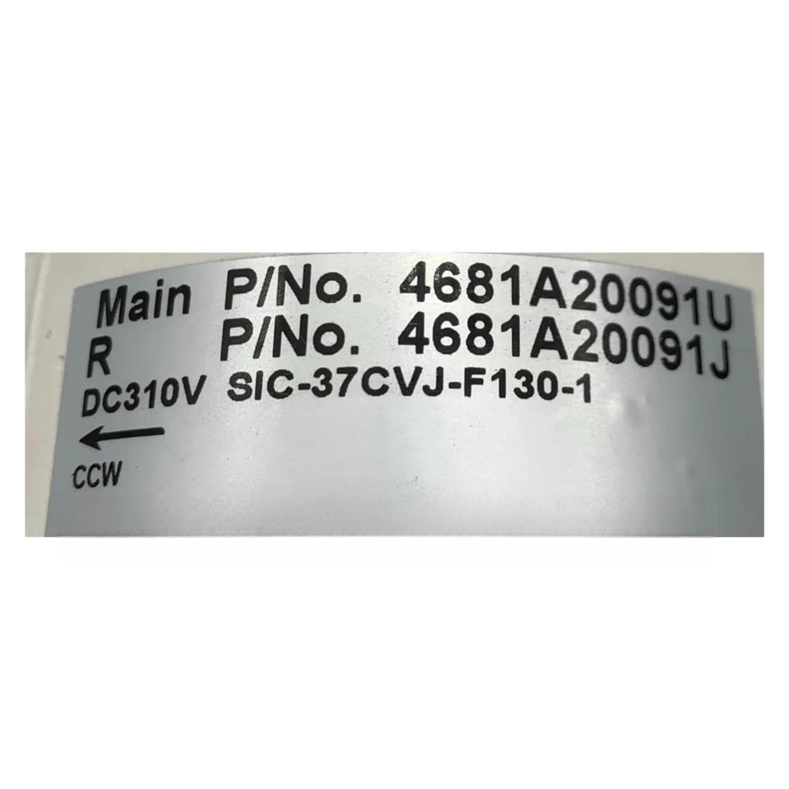 Lüftermotor 4681A20091U, Kompatibel Mit LG Klimaanlagen-Innengerät SIC-37CVJ-F130-1 4681A20091J DC310V Klimaanlagenzubehör
