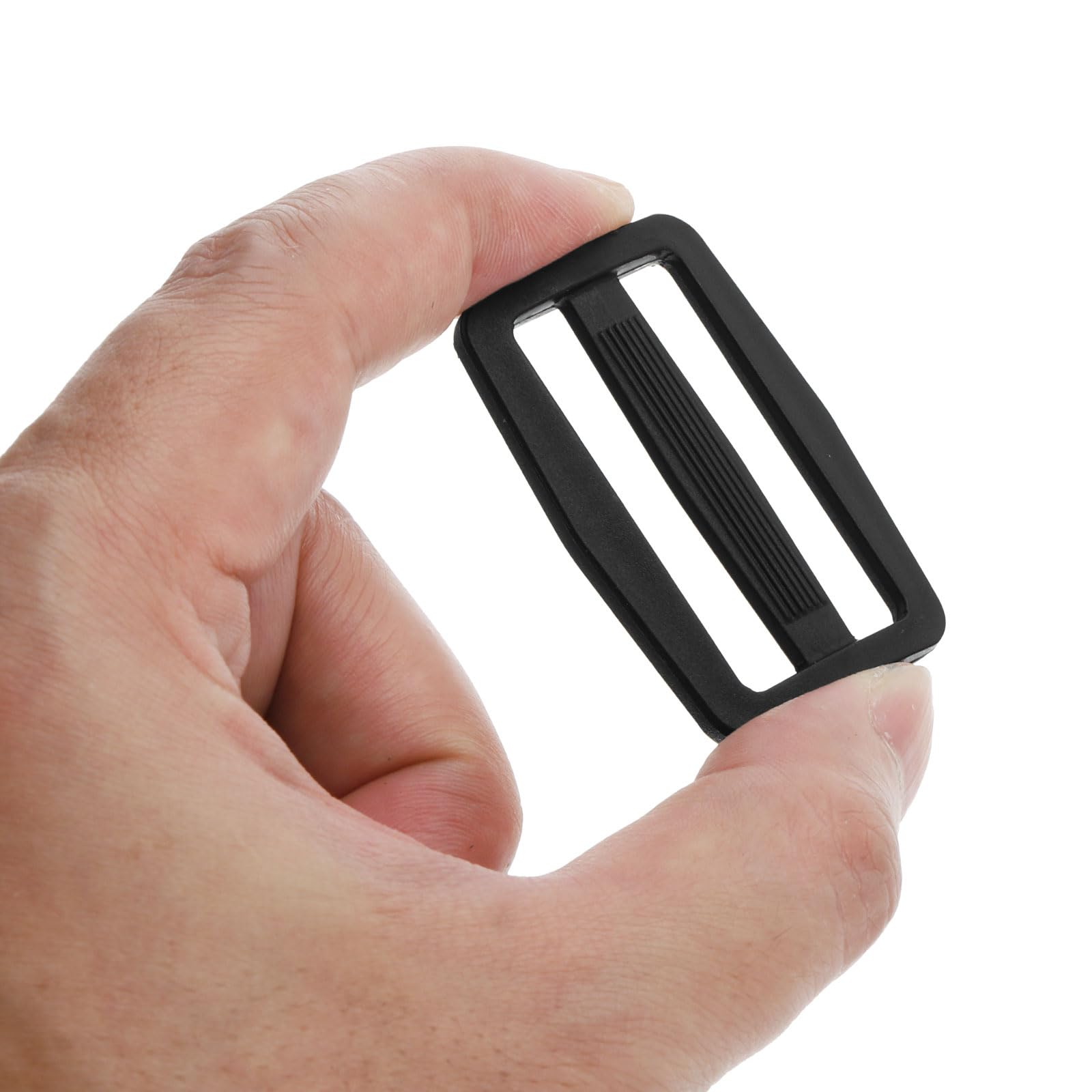 PATIKIL 38mm Tri-Glide Slide Buckles, 20 Pack Plastic Webbing Strap Fastener for Backpack Bag Belt Black - Image 4