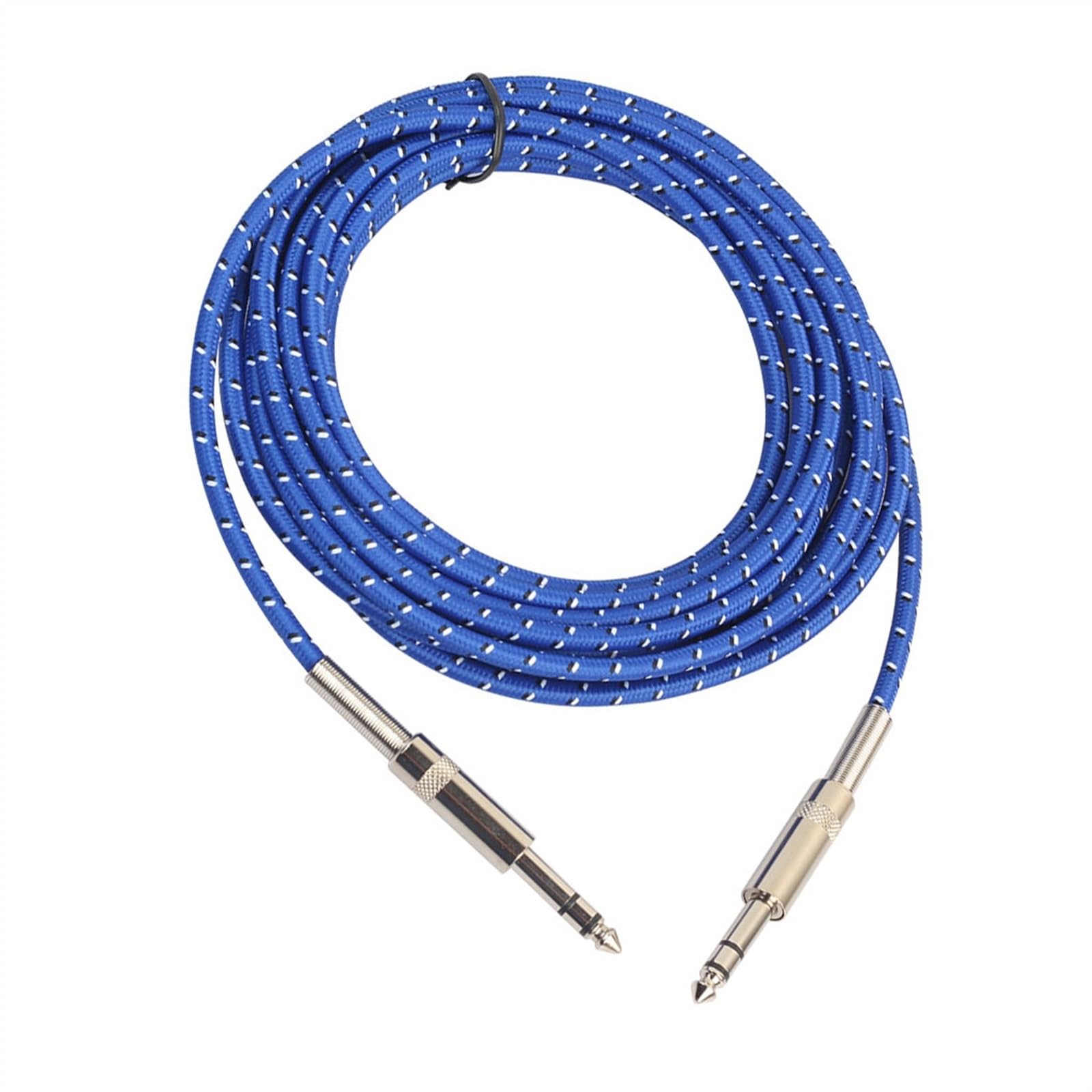 Cables para instrumentos Cable De Guitarra Eléctrica Estéreo Macho A Macho De Color Azul De Material Resistente Al Desgaste Y A La Tracción(20m)