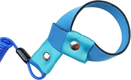 Miniatura 8 de Cordón de Interruptor de Parada de Emergencia para Barco Adecuado para Yamaha Jet Ski Waverunner, Ajuste Universal, Azul, Paquete de 1, Tirador de