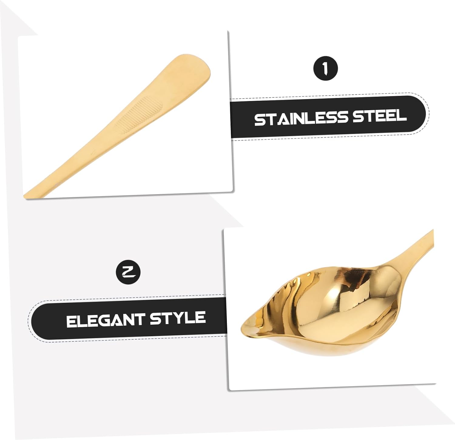 Saucier Drizzling Spoon with Spout Stainless Steel for Sauce and Oil