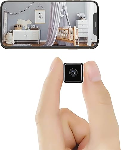 Xpvezl Cámara inteligente inalámbrica 1080P de 24 GHz cámara WiFi de niñeramascotas cámara de domo pequeña para seguridad con batería