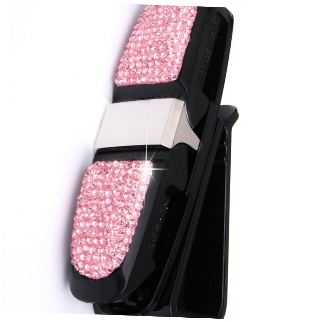 HEALLILY Glasses Car Holder Rotating Sunglasses Bracket Visor Clips Easy Release Button