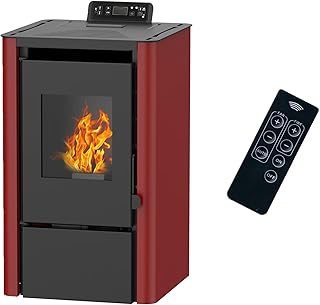 Poêle à granulés air Anita 7,6 kW Bordeaux Sannover