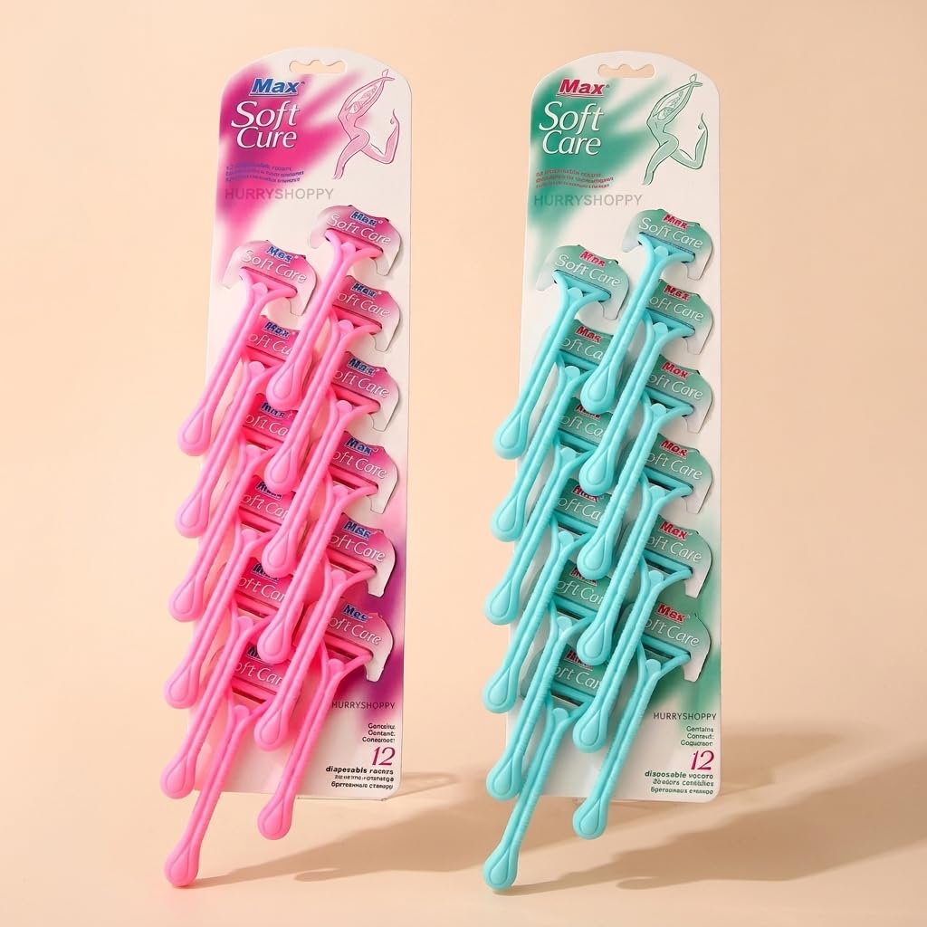 HURRYSHOPPY 12 Pcs Disposable Razor for Woman Man Sensitive Skin Private Part Double Blade Hair Removal Body Shaver & Bikini Shaving Razor Hair Remover Razors for Women Girls Smooth & Hassle-free Multicolor (12)-image-46