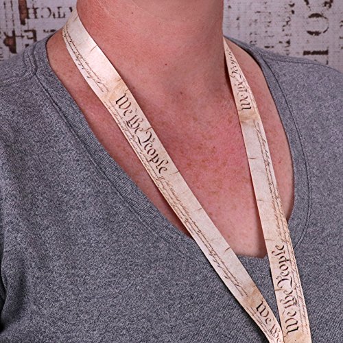 Buttonsmith We The People Premium Lanyard - with Buckle and Flat Ring - Made in The USA