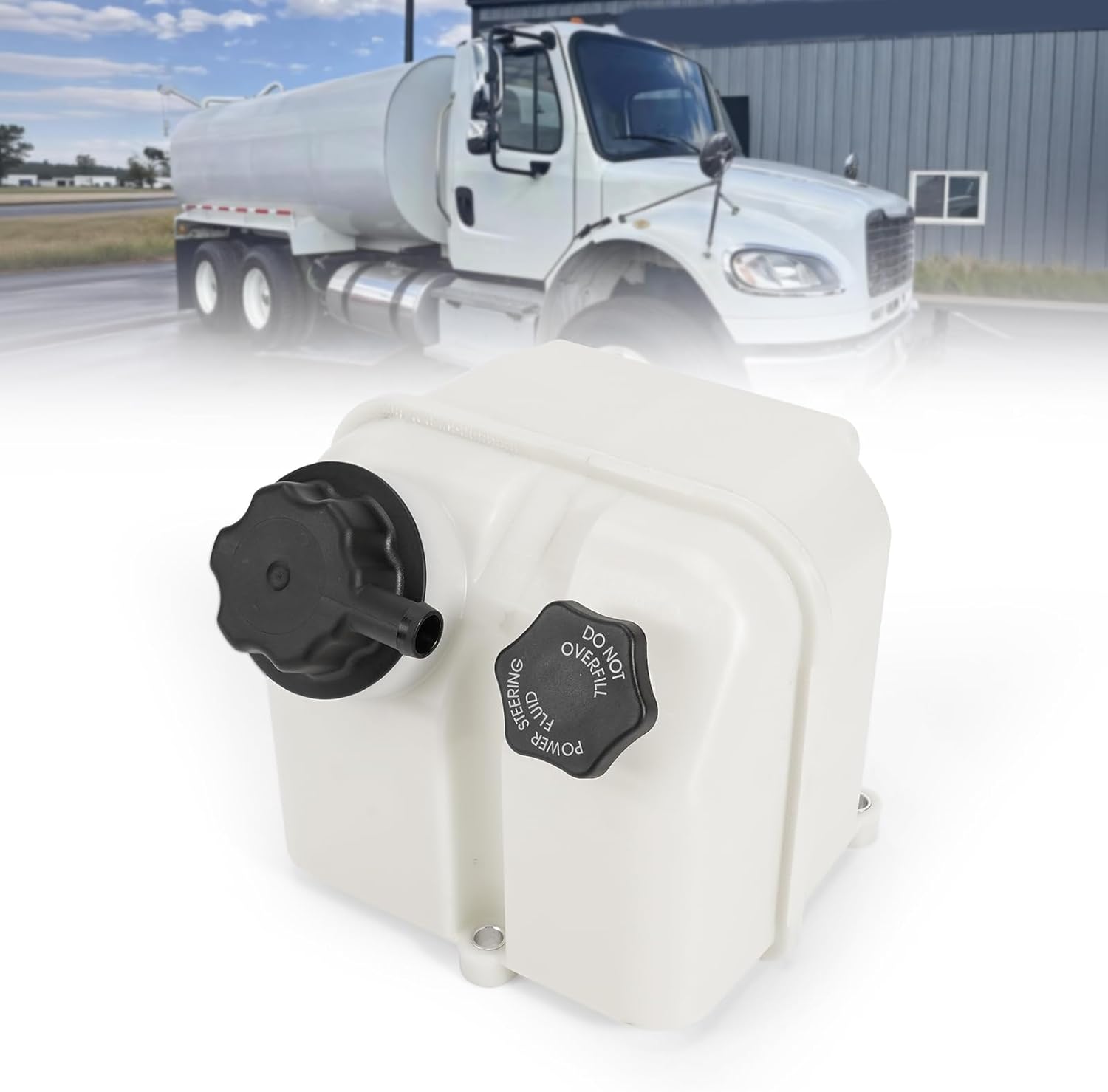 A14-17924-000 Power Steering Fluid Reservoir Compatible with Freightliner Cascadia (2016–2022) & M2 106 (2017–2021) Heavy Duty Truck