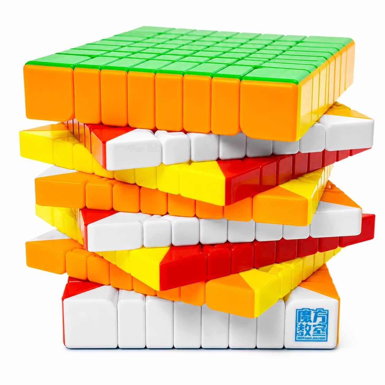Kiditos MoYu Meilong Professioneller Speed Cube 20,3 x 20,3 cm, kein Abziehbild, für Klassenzimmer, 70 mm groß, magisches Puzzle