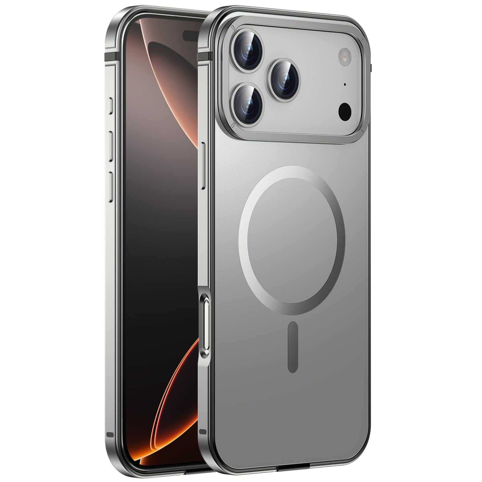 Amazon.co.jp: 【Magsafe対応】iPhone 17 Pro Max ケース 高級チタン鋼