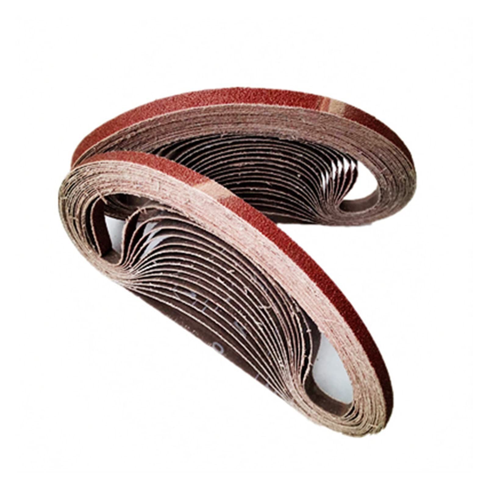 VDLLQYN, 20pcs Abrasive Sanding Belt 533 * 9mm Industrial Woodworking Grinding Polishing Ring Powerful Lap,Sandpaper Rolls(320#)