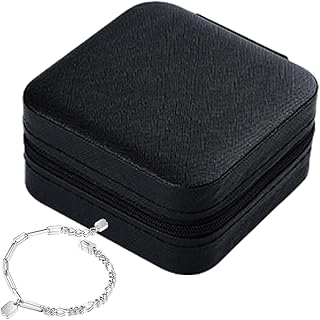 旅行用ジュエリーボックス,ミニジュエリーオーガナイザー,ネックレス ホルダー ケース - ネックレスとリングの収納用、女性・妻・女友達への贈り物、頻繁な旅行者・休暇・出張に、誕生日・クリスマスのプレゼント向け