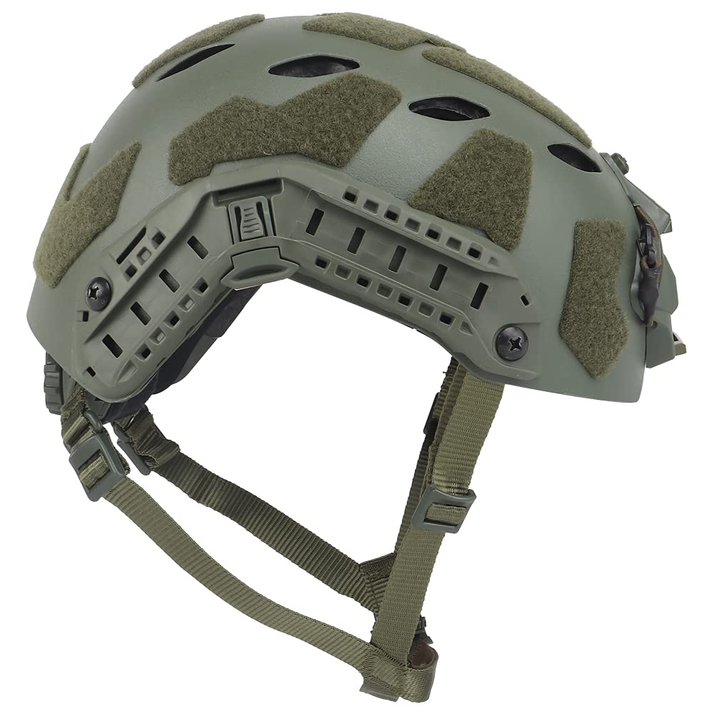 Casque Tactique Rapide en ABS Réglable avec Rails latéraux Et Support NVG pour Le Tir Au Paintball Les Sports De Plein Airla Chasse Et Le Tir