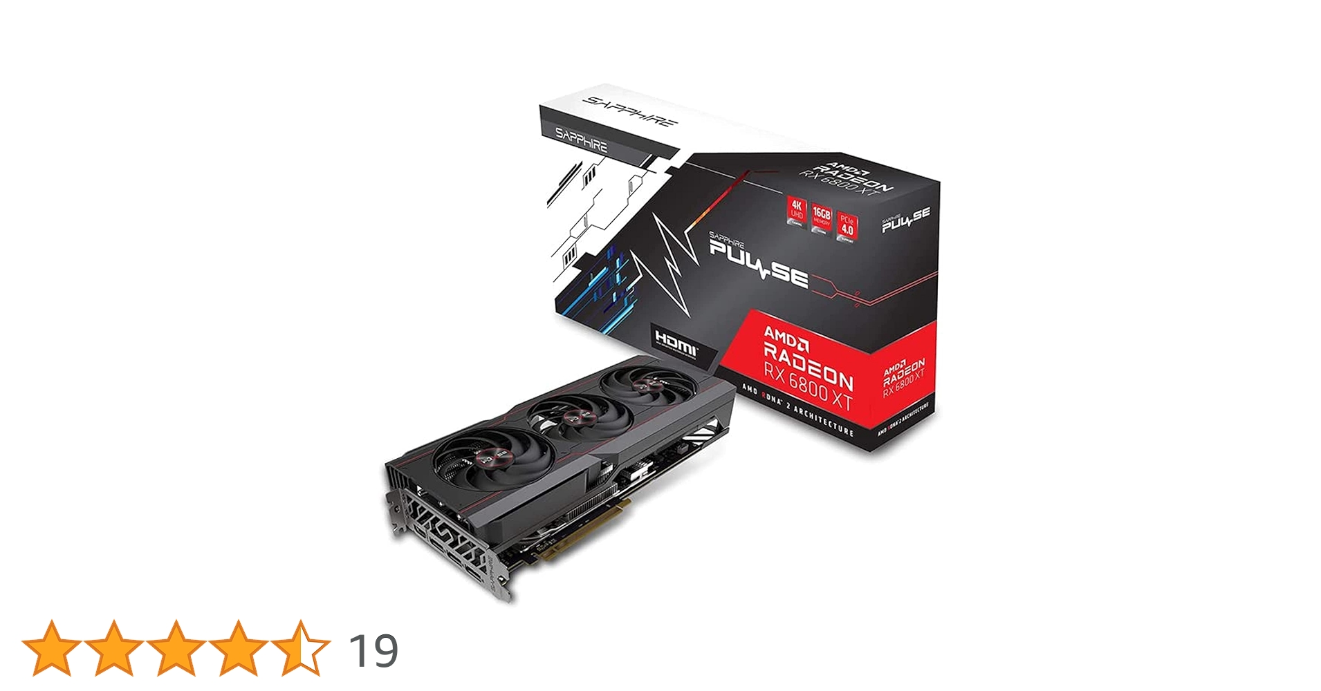 Sapphire AMD Radeon RX 6800 XT 16GB GDDR6 PCI-Express Graphics