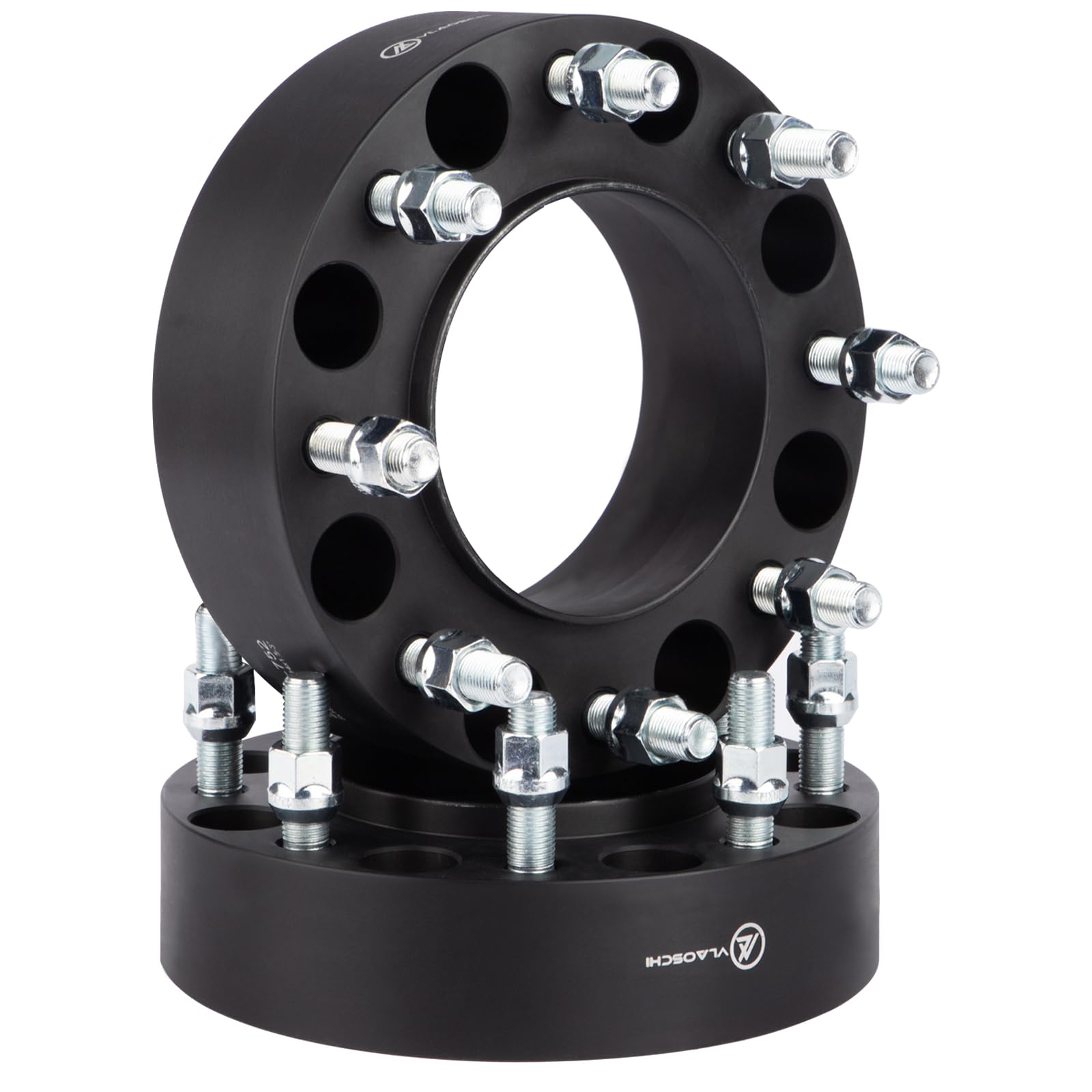 VLAOSCHI 1.5 inch black forged 8x180 wheel spacers