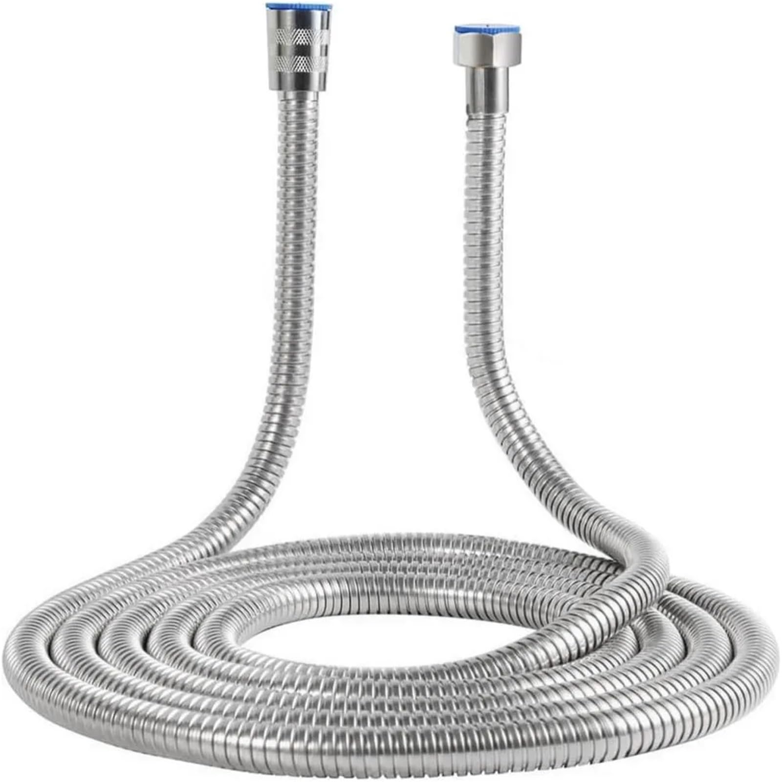 Replacement Handheld Shower Head Hose Explosion-Proof Anti Winding Spray Water Pipe Flexible Universal Faucet Bathroom(Stainless Steel-2.5m)