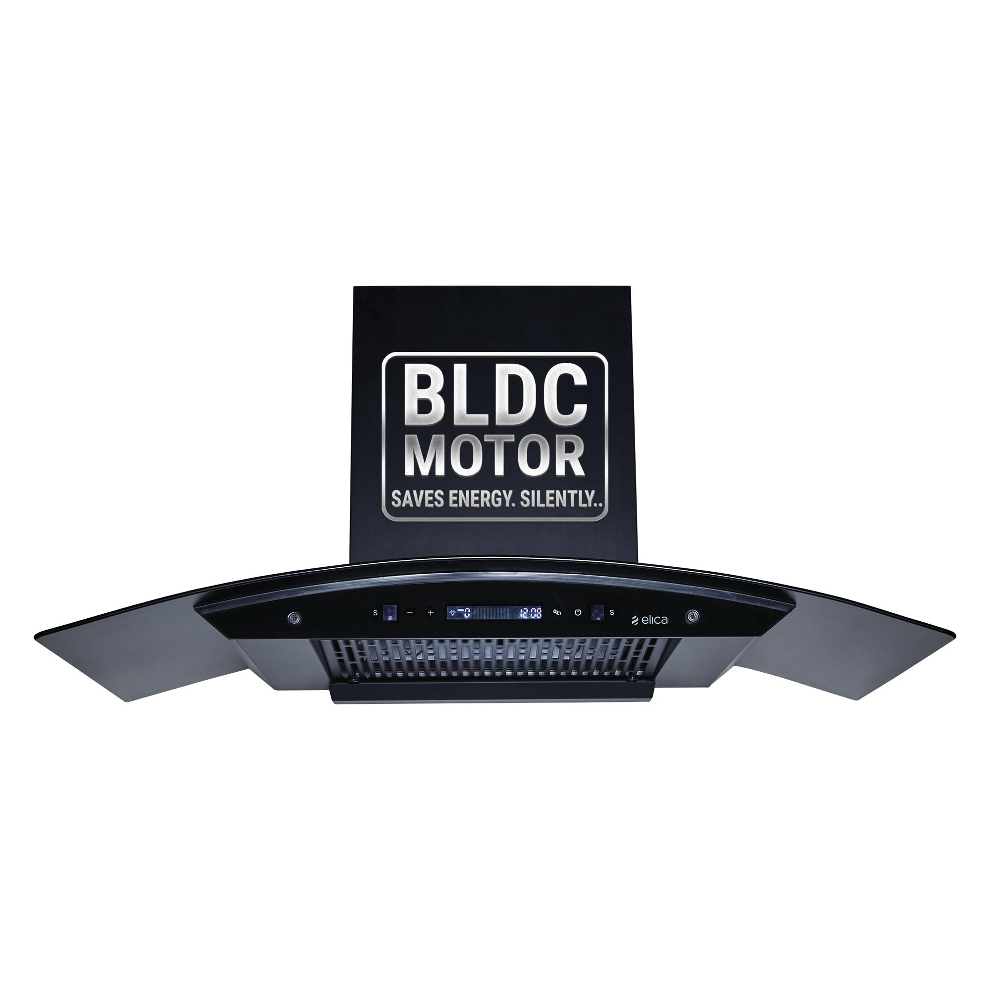 Elica 90cm 1500 m3/hr BLDC Filterless Autoclean Kitchen Chimney with 15 Years Warranty (CURVE FL 900 BLDC HAC LTW MS NERO), Black-image-47