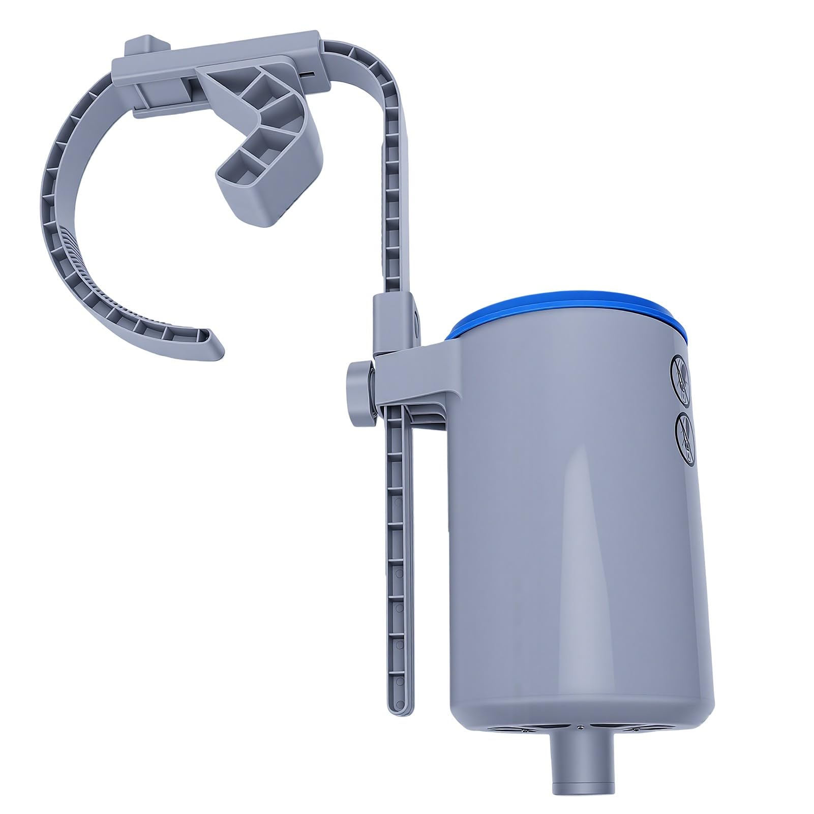 Luocute Skimmer per Piscina Fuori Terra, Skimmer di Superficie Galleggiante Automatico con Montaggio a Parete | per piscine gonfiabili e con struttura in metallo, clip anti-galleggiante, funziona con pompa da 800 GPH