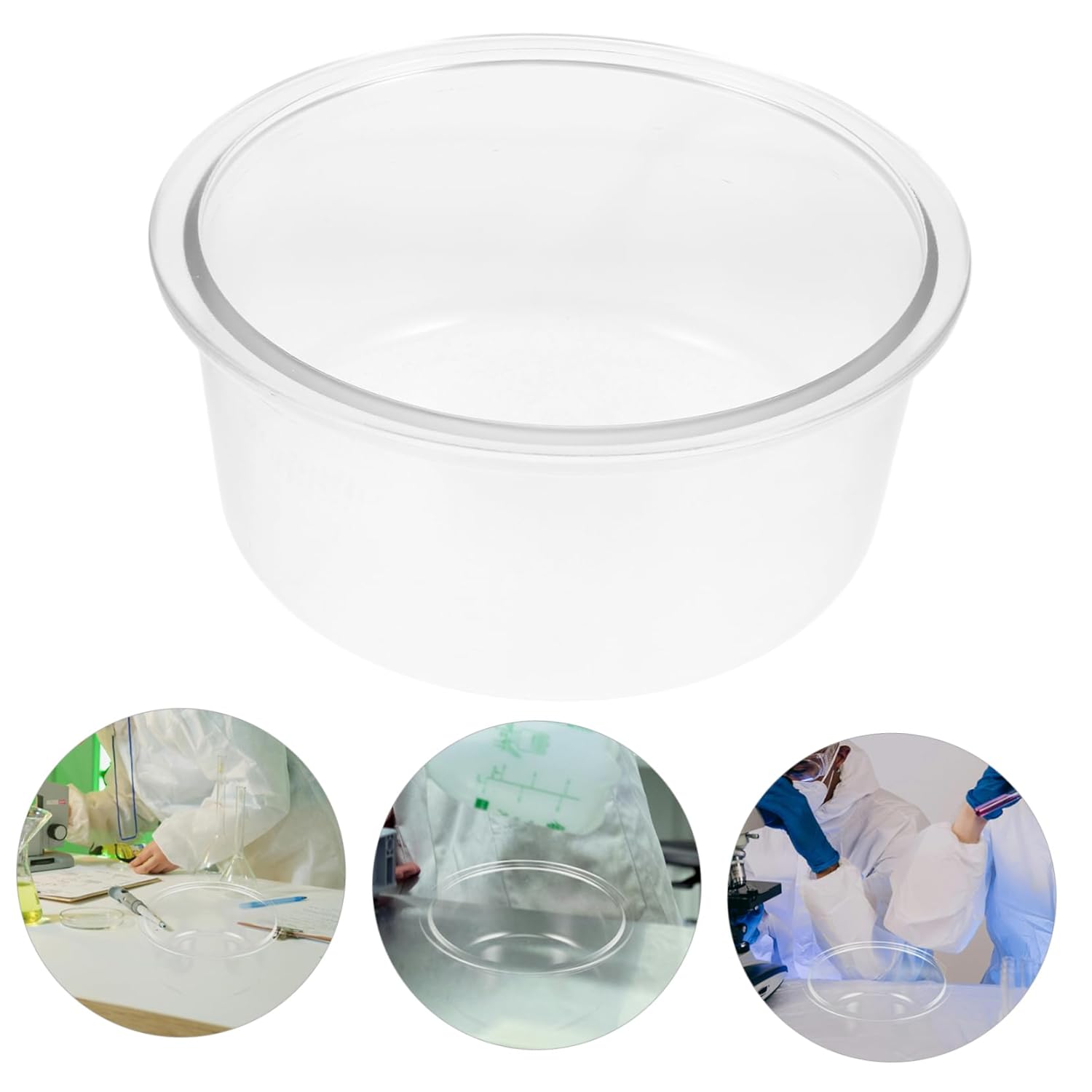 Round Glass Crystallizing Bowl Lab Dish Science Lab Bowl Crystallization Dish