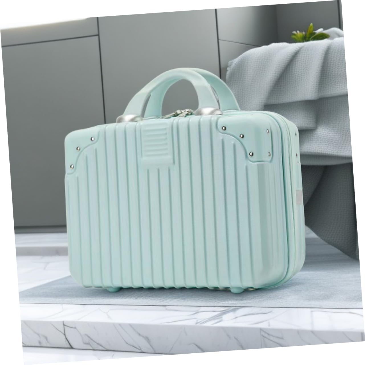 Gadpiparty Makeup Case Travel Organizer Hard Makeup Suitcase Box Portable Beauty Storage Holder