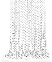 Vista 18 de 24 piezas de suministros para fiestas de cuentas de Nochevieja, collar de cuentas negras y doradas, collares de cuentas de Nochevieja de 33