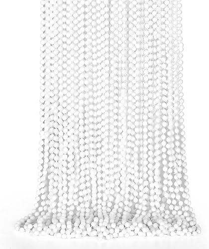 Miniatura 18 de 24 piezas de suministros para fiestas de cuentas de Nochevieja, collar de cuentas negras y doradas, collares de cuentas de Nochevieja de 33